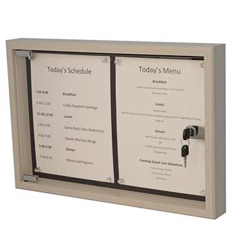 Community Message Display Boxes - Custom Display Designs Assisted Living Memory Boxes