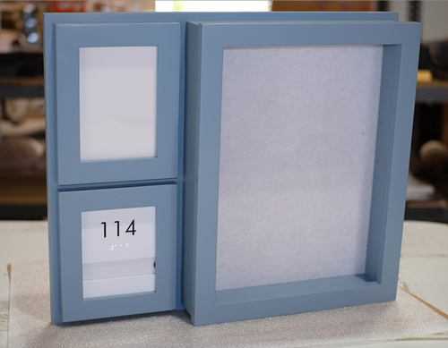 Surface Wall Mounted Assisted Living Memory Boxes - Alzheimer's Dementia Room Identification Memory Boxes - Memory Care Memory Box - Custom Display Design Assisted Living Memory Boxes