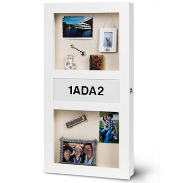 Dementia Memory Box Style 1ADA2 - Elder Care Living memory Box - Assisted Living Facility Shadow Boxes - Custom Display Designs