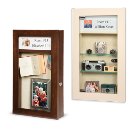 memory box - assisted living memory box - memory box recessed in wall - buy memory box for assisted living